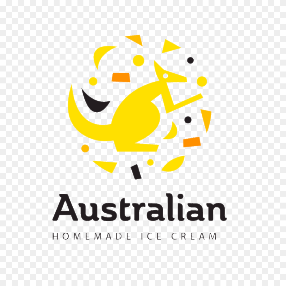 Australian Homemade Ice Cream Logo, Advertisement, Poster Png Image