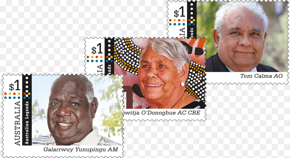 Australian Legends 2017 Set Of Stamps Senior Citizen, Adult, Person, Man, Male Png Image
