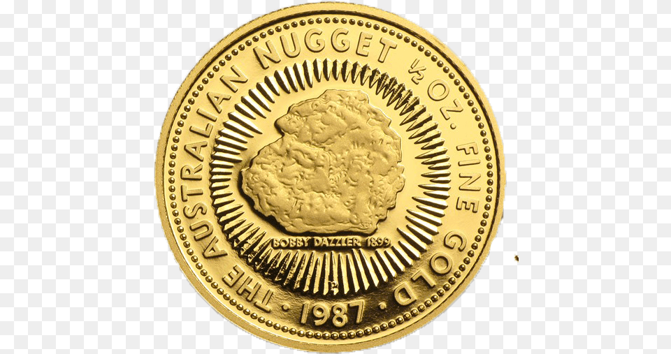 Australian Nugget Gold Coin Coin, Money Png Image