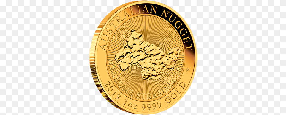 Australian Nugget Gold Nugget 1 Oz, Coin, Money Free Png