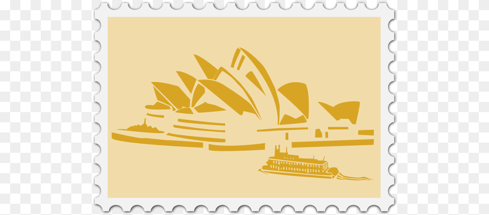 Australian Stamp Image Sydney Opera House Vector, Boat, Transportation, Vehicle Free Png