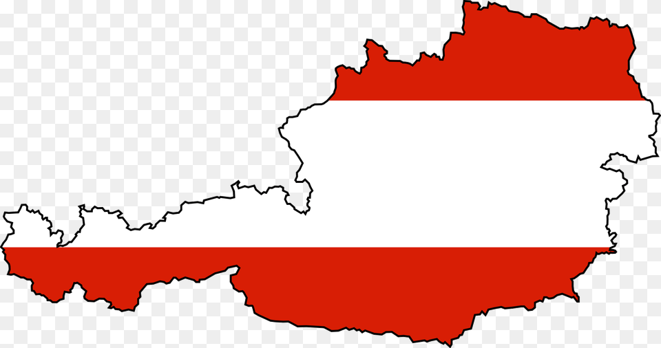 Austria Flag Map Large Map Austria Flag Map, Chart, Plot, Atlas, Diagram Free Transparent Png