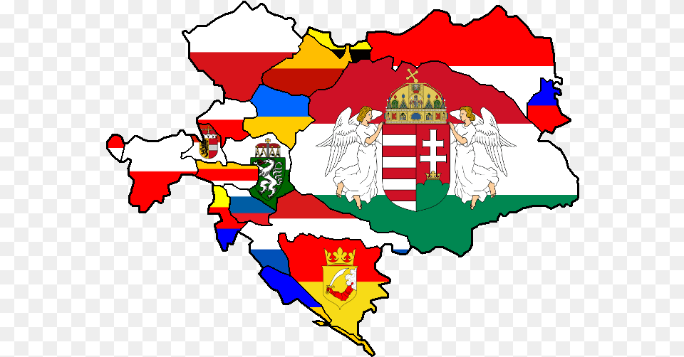 Austria Hungary Empire Regional Flags If Germany And Austria Unite, Baby, Person, Neighborhood, Chart Free Png