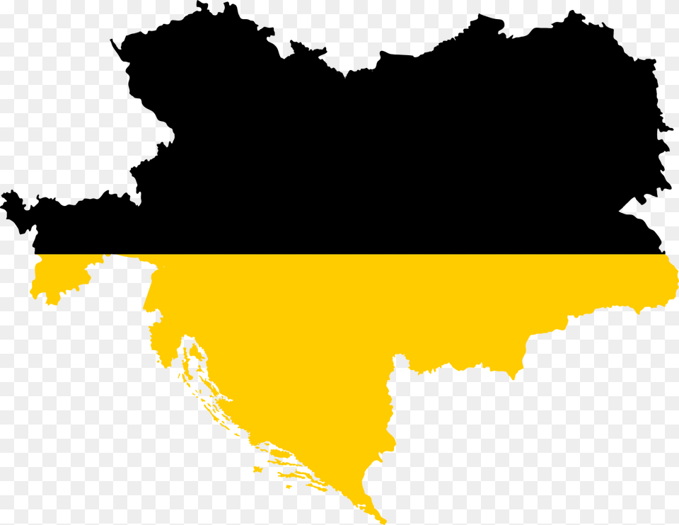 Austria Hungary Flag Map, Chart, Plot, Nature, Outdoors Free Transparent Png