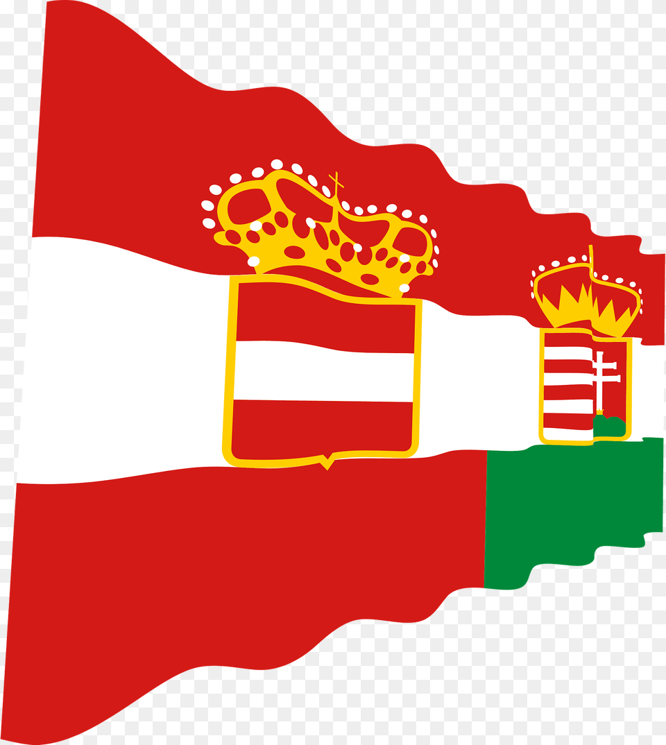 Austria Hungary Wavy Flag Clipart, Austria Flag Png Image