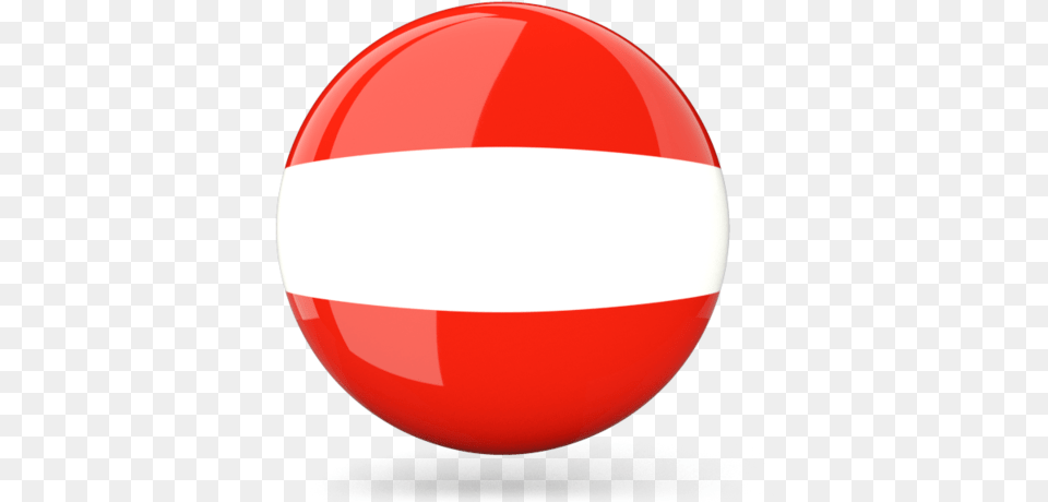 Austria Round Flag, Sphere, Ball, Football, Soccer Free Transparent Png