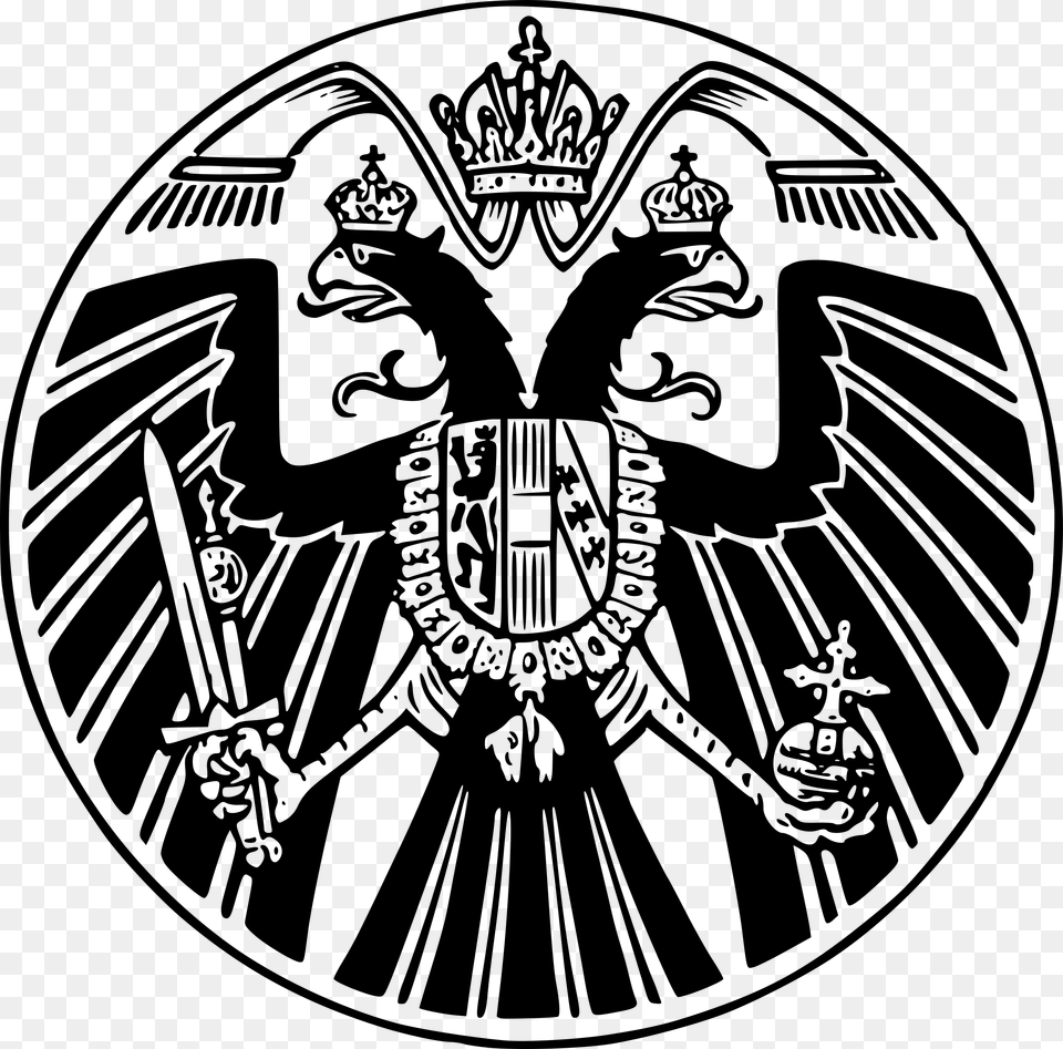 Austrian Eagle 1 Clip Arts Austrian Eagle Black And White, Gray Free Transparent Png