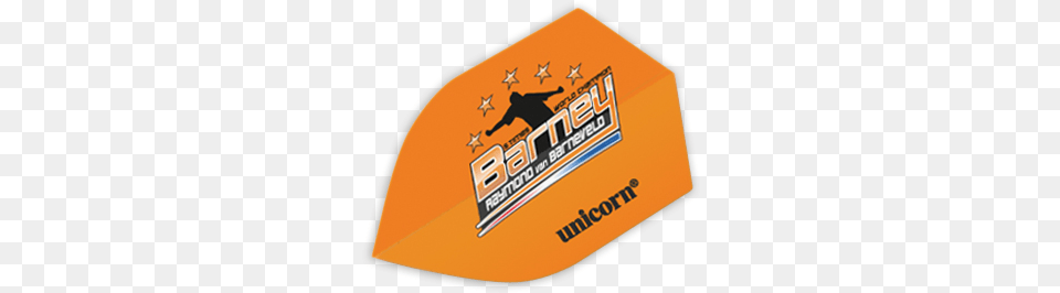 Authentic 100 Flight Orange Barney Unicorn Authentic 100 Raymond Van Barneveld Flights, Cap, Clothing, Hat, Swimwear Free Png