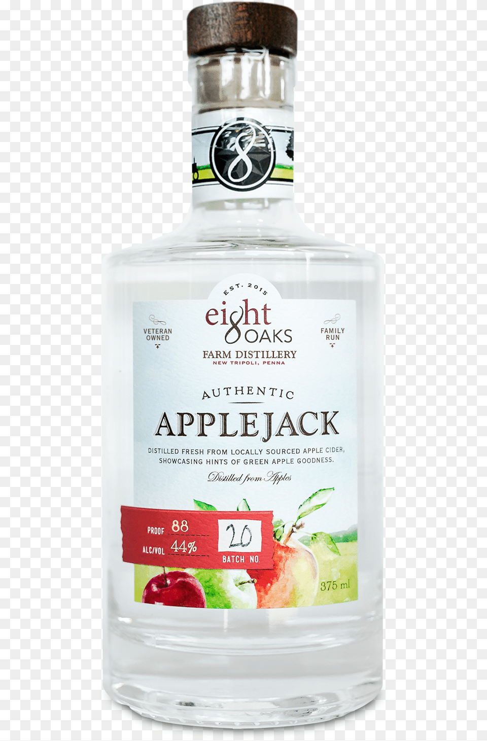 Authentic Apple Jack Eight Oaks Pennsylvania Distillery Fresh, Alcohol, Beverage, Gin, Liquor Free Png