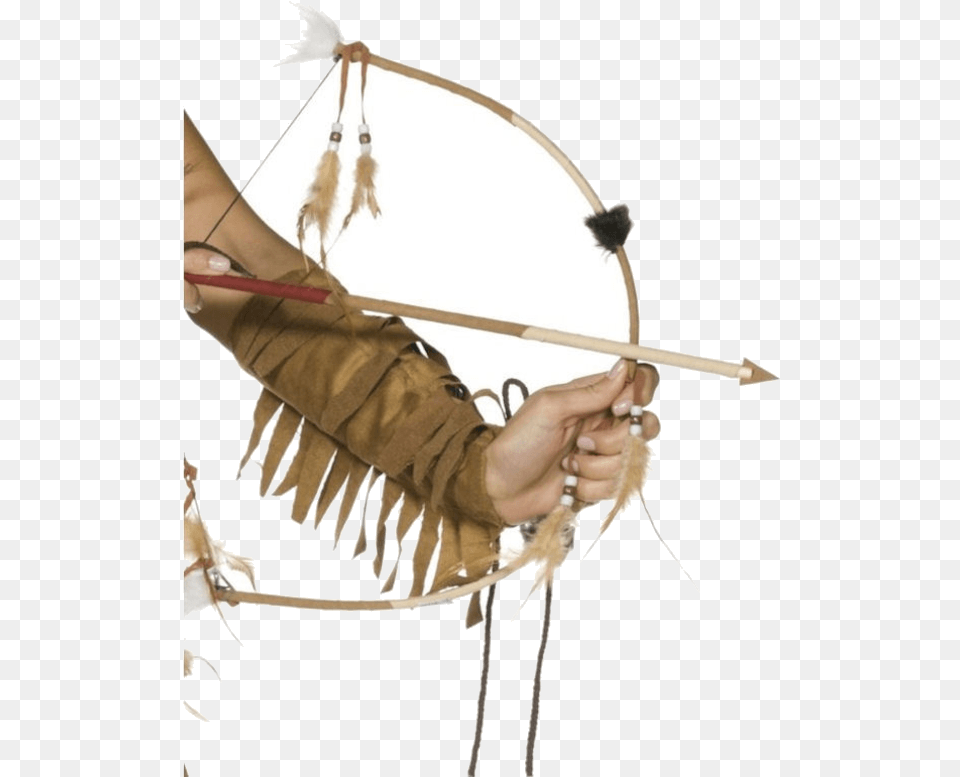 Authentic Indian Bow And Arrow Set Indianer Pfeil Bogen, Weapon, Person Free Png