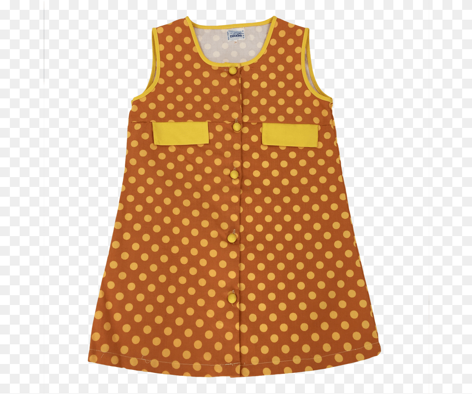 Authentic Kids Vintage Gold Camden Girls Spotty Set Dress, Pattern, Blouse, Clothing Png