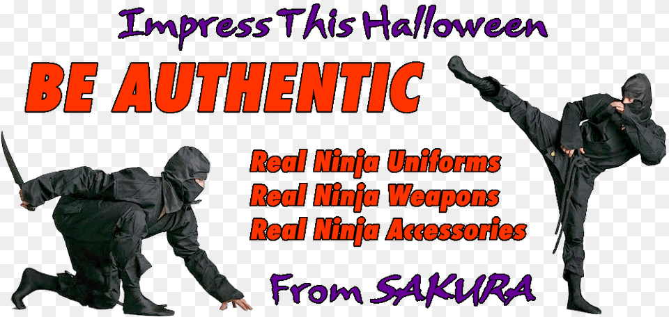 Authentic Ninja Ninjutsu Uniforms Real Ninja Costumes, Person, Adult, Male, Man Png Image
