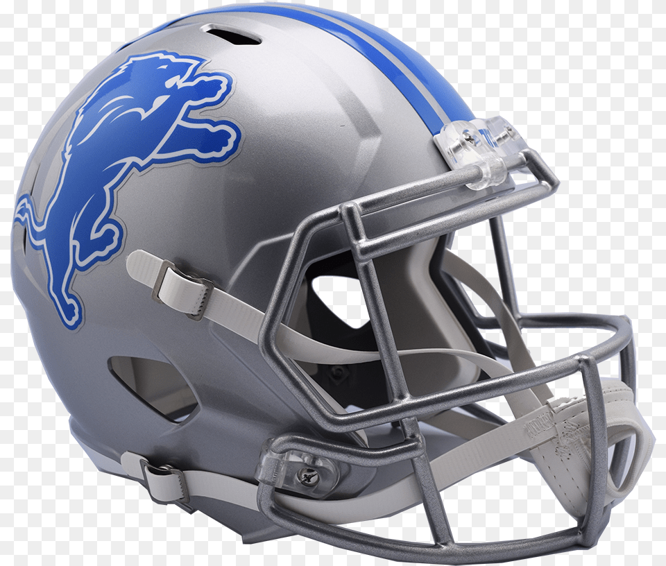 Authentic Speed Helmet Detroit Lions, American Football, Football, Football Helmet, Sport Png