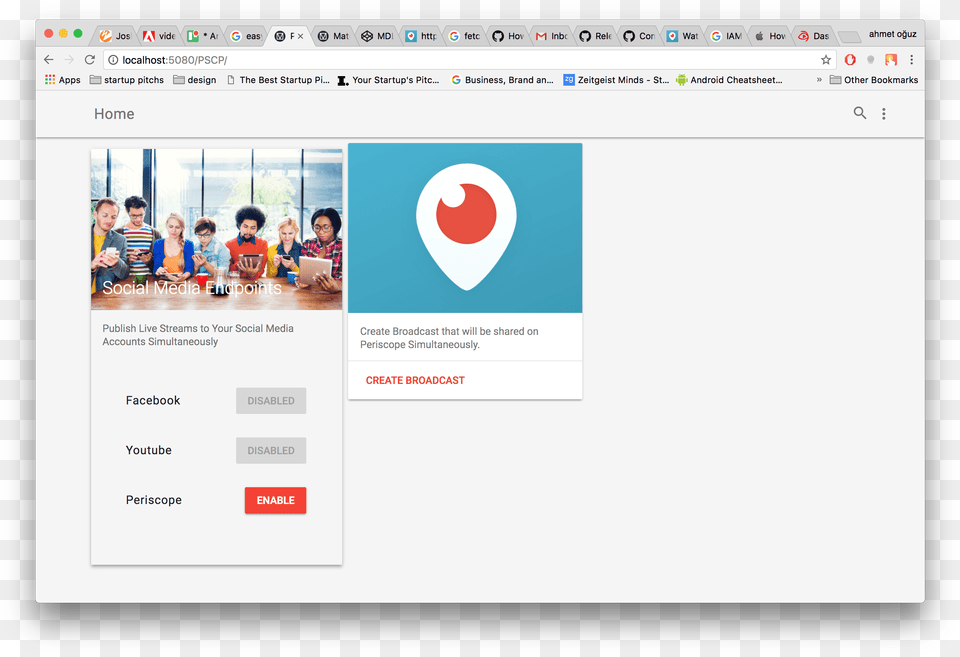 Authenticate For Periscope Producer Api Live Television, File, Webpage, Person, Face Png Image