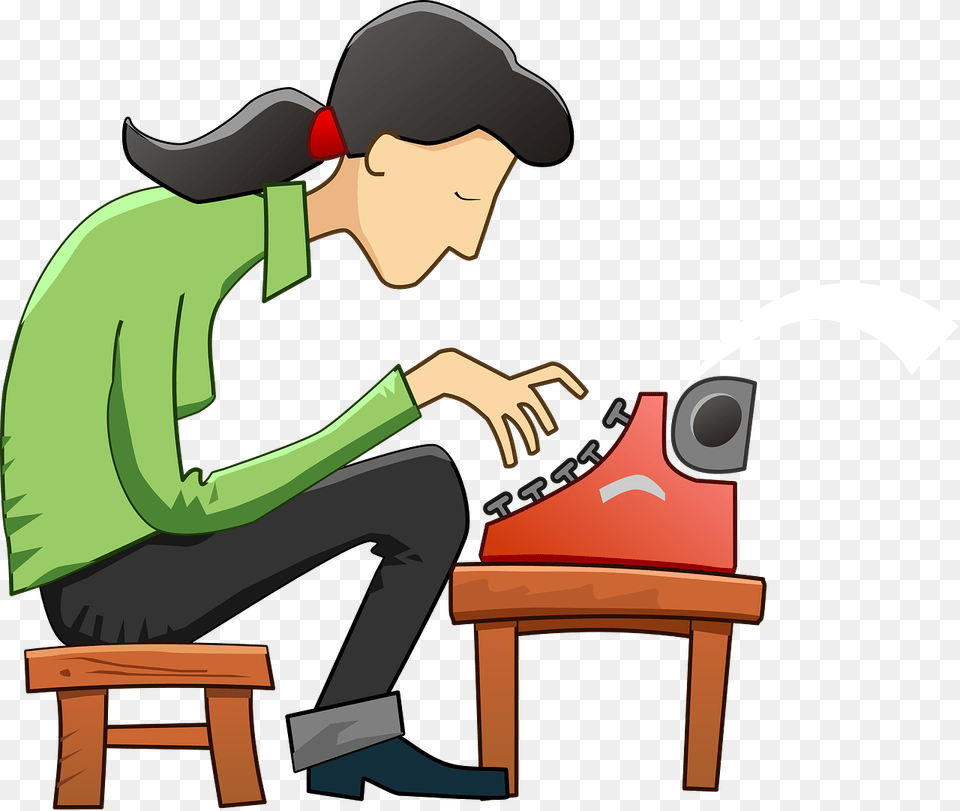 Author Writing A Book Clipart, Person, Reading Free Transparent Png