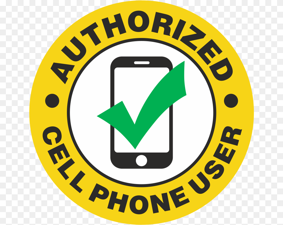 Authorized Cell Phone User Hard Hat Decals Erin39s Isle Gaa Club, Electronics, Logo, Mobile Phone, Disk Free Transparent Png