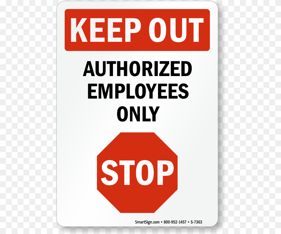 Authorized Employees Only Sign Armed Response To Alarm, Road Sign, Symbol, Stopsign, First Aid Free Png Download