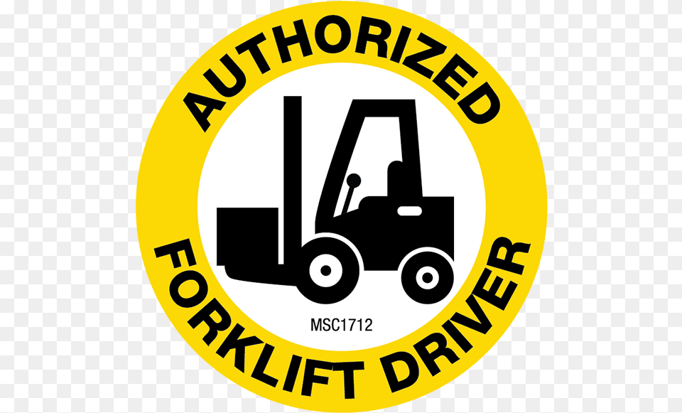Authorized Forklift Driver Hard Hat Emblem Certified Forklift Operator Transparent, Grass, Plant, Logo, Disk Png Image