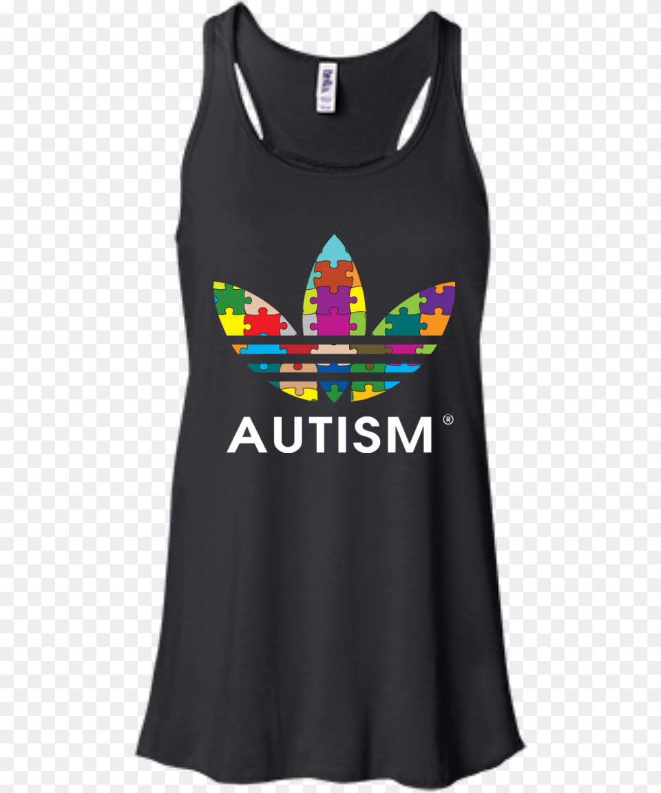 Autism Adidas Logo Autism Awareness Day T Shirts I M A Dogaholic Disney, Clothing, Tank Top, Person Free Transparent Png