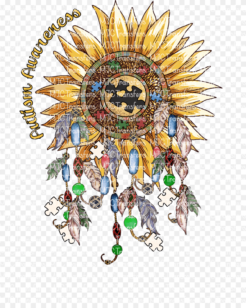 Autism Awareness Dream Catcher Illustration Png