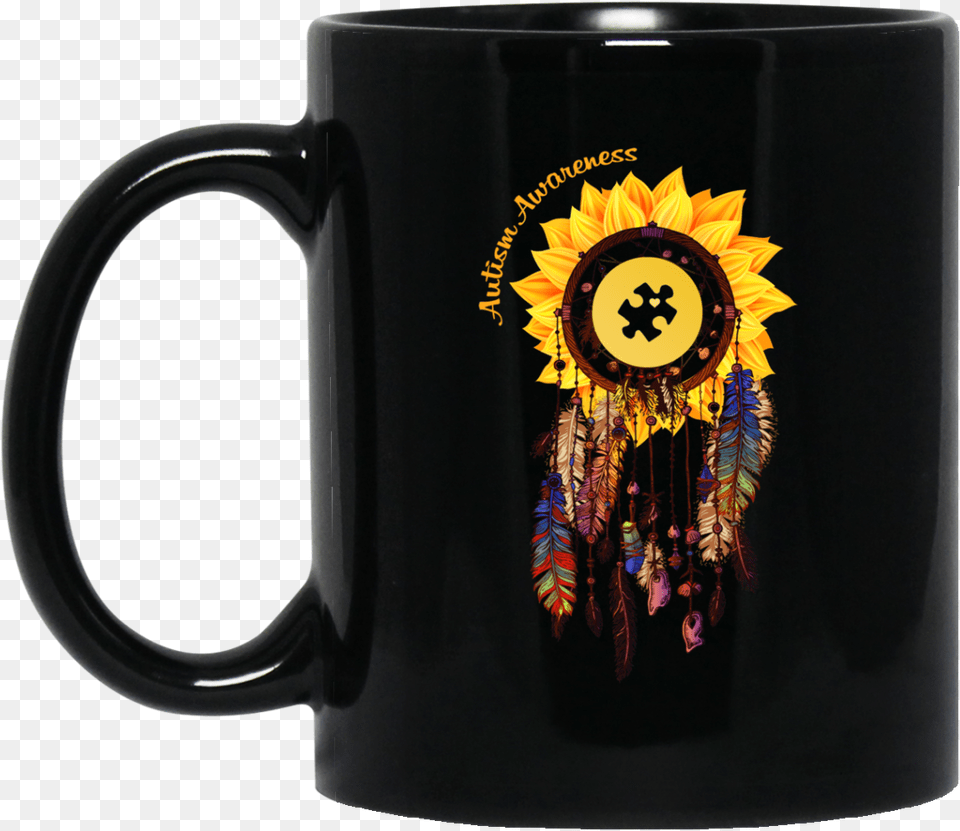 Autism Awareness Dream Catcher Sunflower Mugs Sunflower Mugs, Cup, Beverage, Coffee, Coffee Cup Free Transparent Png