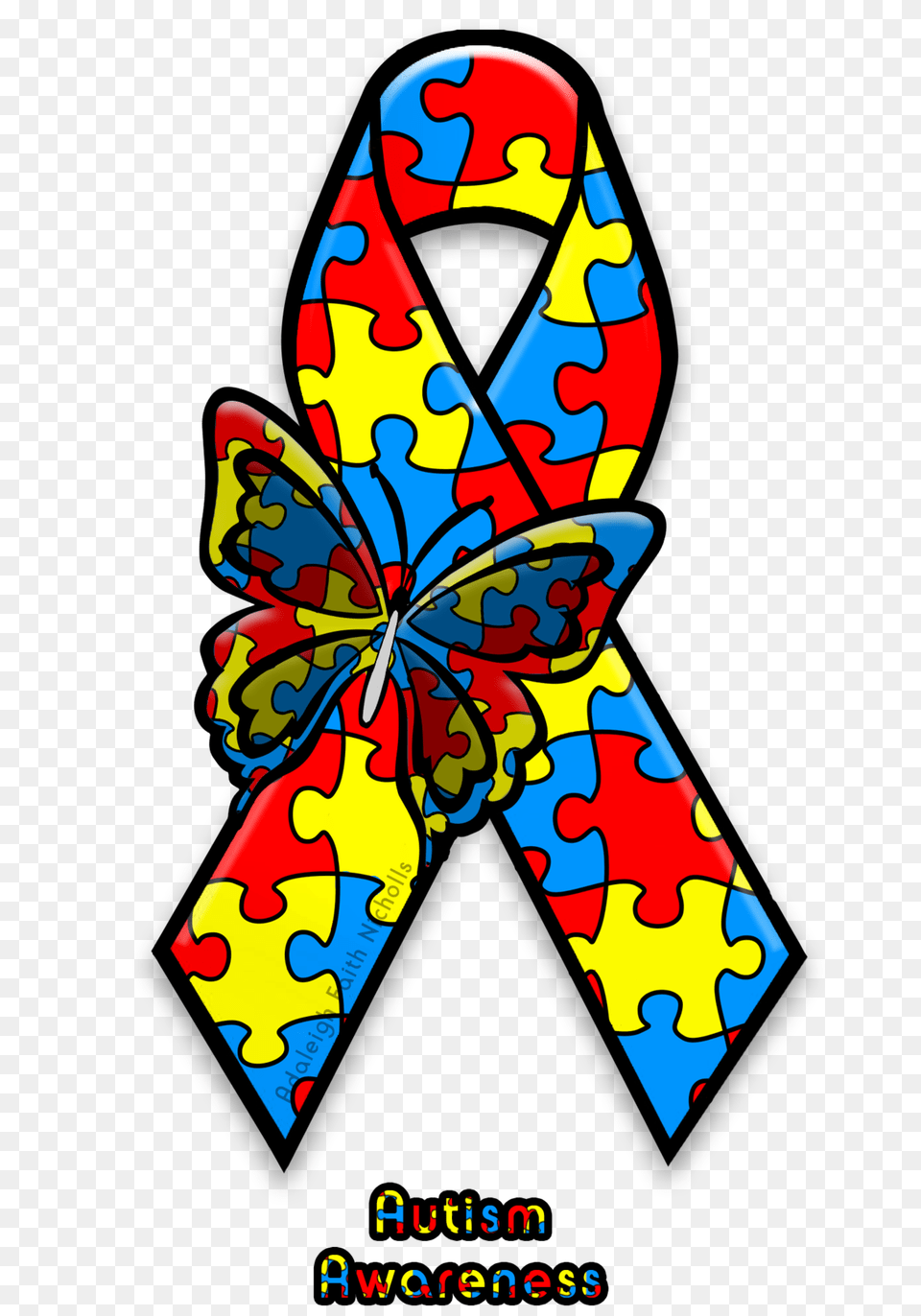 Autism Awareness Ribbon, Accessories, Formal Wear, Tie, Person Free Png Download