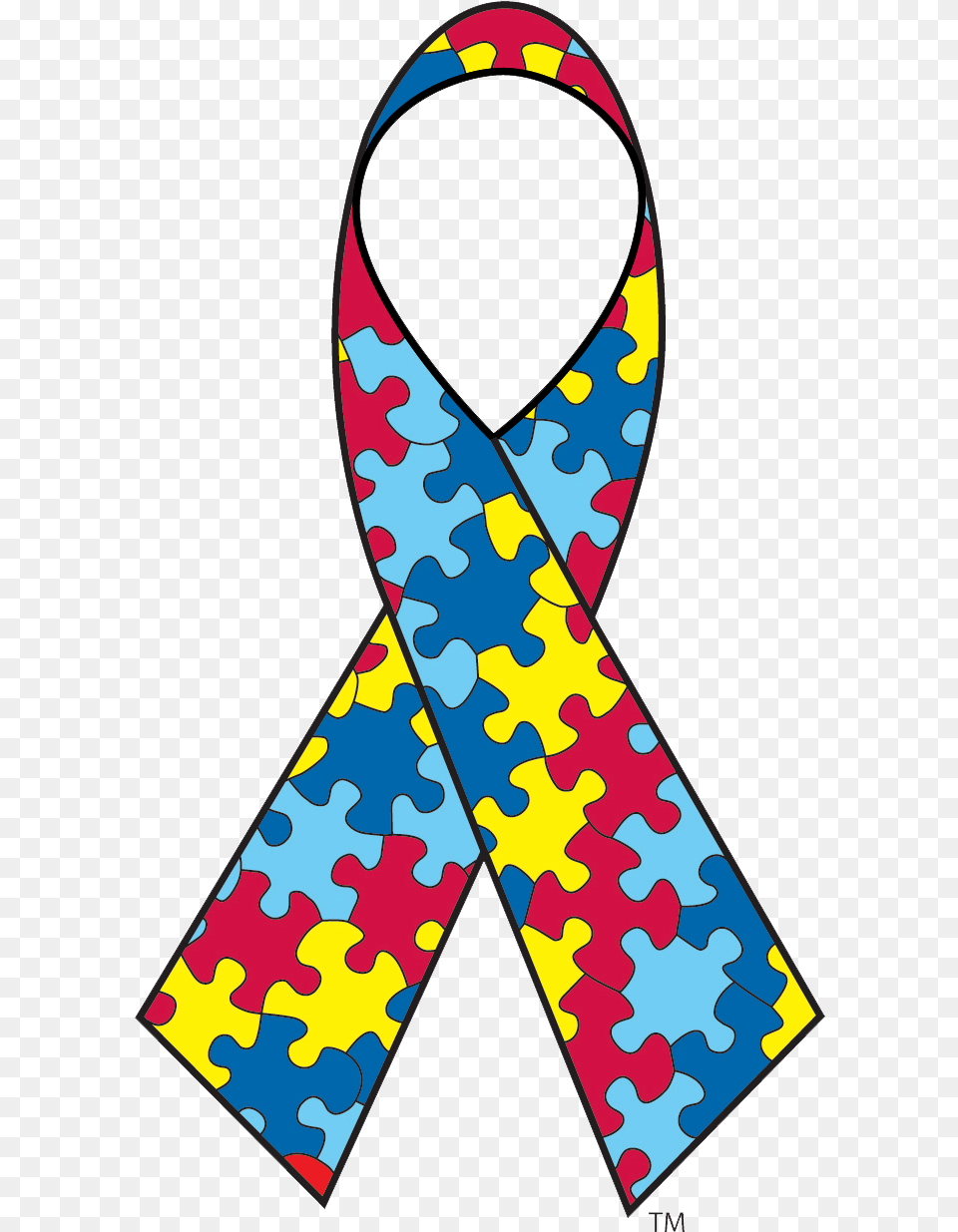 Autism Awareness Ribbon Lineart Autism Awareness Month Ribbon, Accessories, Formal Wear, Tie, Person Free Transparent Png