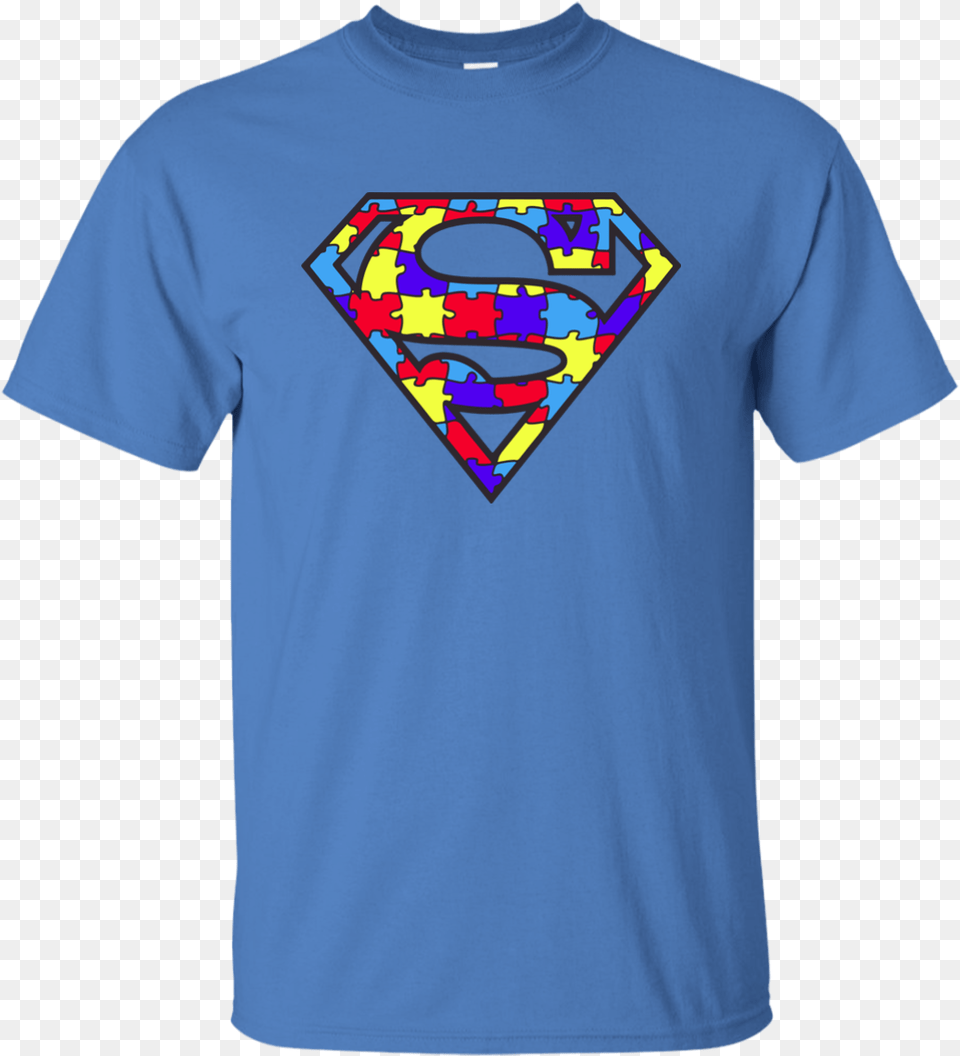 Autism Awareness Superman Logo Light Blue Shirt Hoodie Tank Dark Souls T Shit, Clothing, T-shirt Free Transparent Png