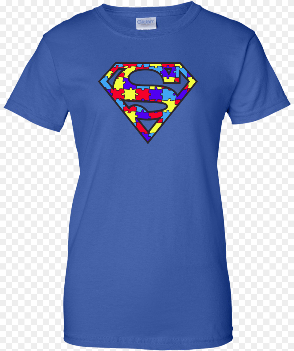 Autism Awareness Superman Logo Light Blue Shirt Hoodie Tank Images, Clothing, T-shirt Free Png Download