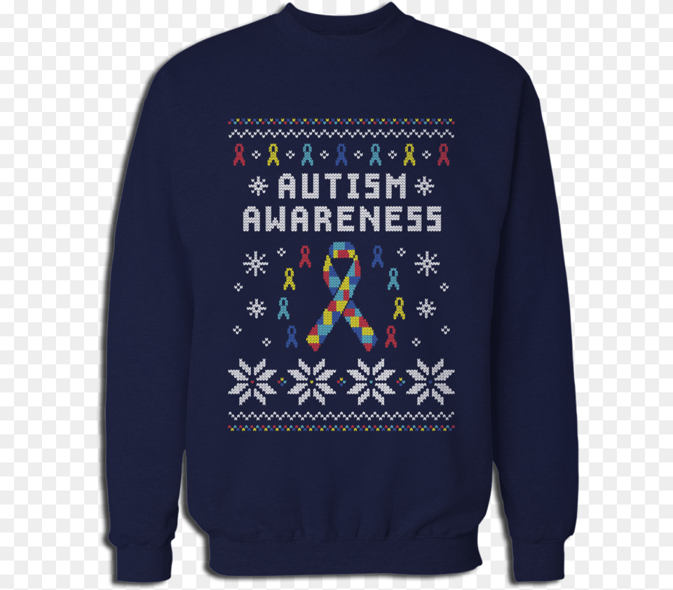 Autism Awareness Sweater Ugly Christmas Sweater Political, Clothing, Hoodie, Knitwear, Sweatshirt Free Png