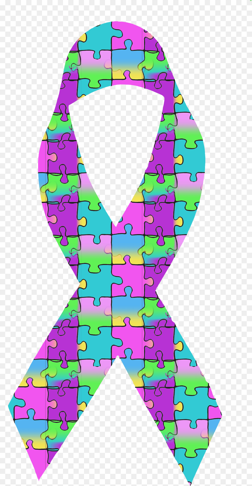 Autism Puzzle Piece, Accessories, Formal Wear, Tie, Adult Free Png