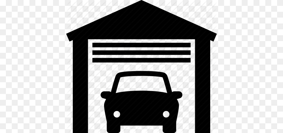 Auto Building Car Garage Park Parked Vehicle Icon, Architecture, Lamp, Lantern, Outdoors Free Png Download