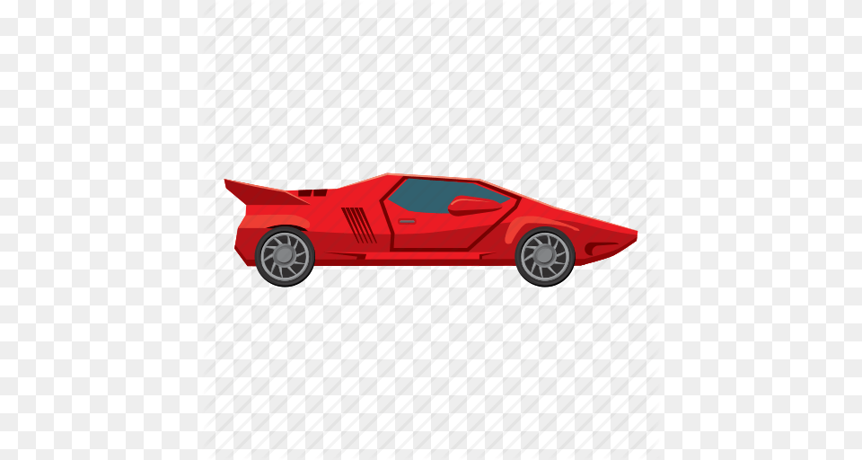 Auto Car Cartoon Side Sport View Wheel Icon, Alloy Wheel, Vehicle, Transportation, Tire Free Png