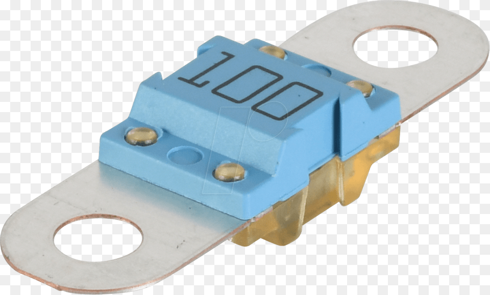 Auto Fuse Bf1 100a 32vdc Blue Littelfuse Metal, Electrical Device, Aircraft, Airplane, Transportation Free Png Download