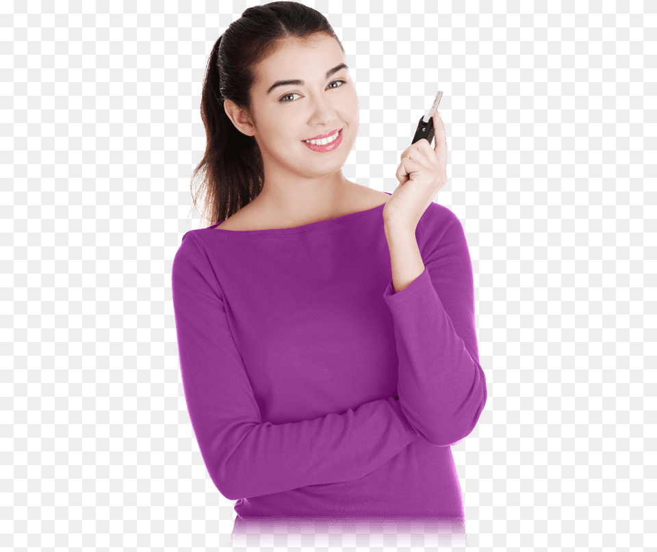 Auto Loans With No Money Down Girl With Car Key Girl Car Key, Adult, Sleeve, Person, Long Sleeve Png