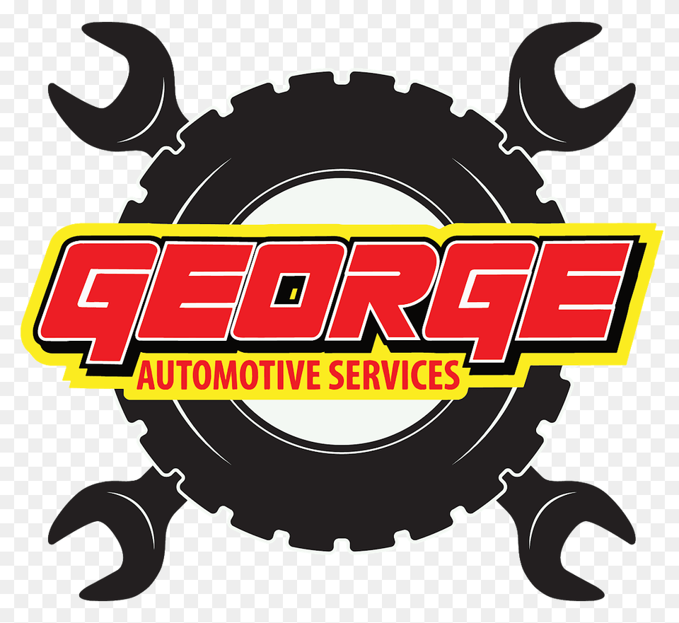 Auto Repair In Danville George Automotive Services, Logo, Machine, Wheel, Tire Free Png Download