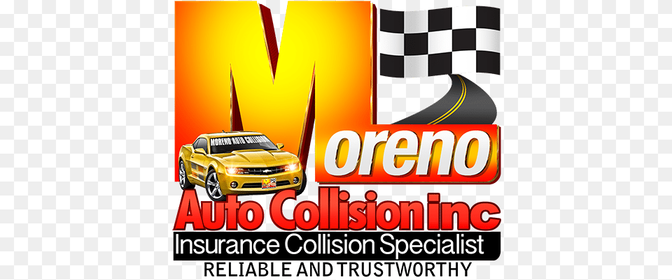 Auto Repair Specialist Moreno Auto Collision, Advertisement, Poster, Car, Vehicle Png