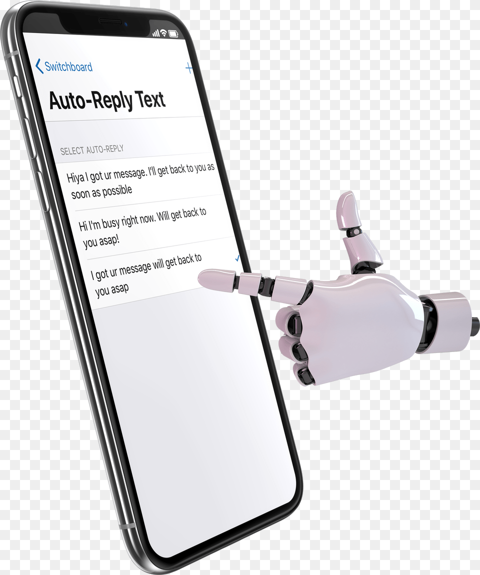 Auto Reply Text Another Number Iphone, Electronics, Mobile Phone, Phone Free Png
