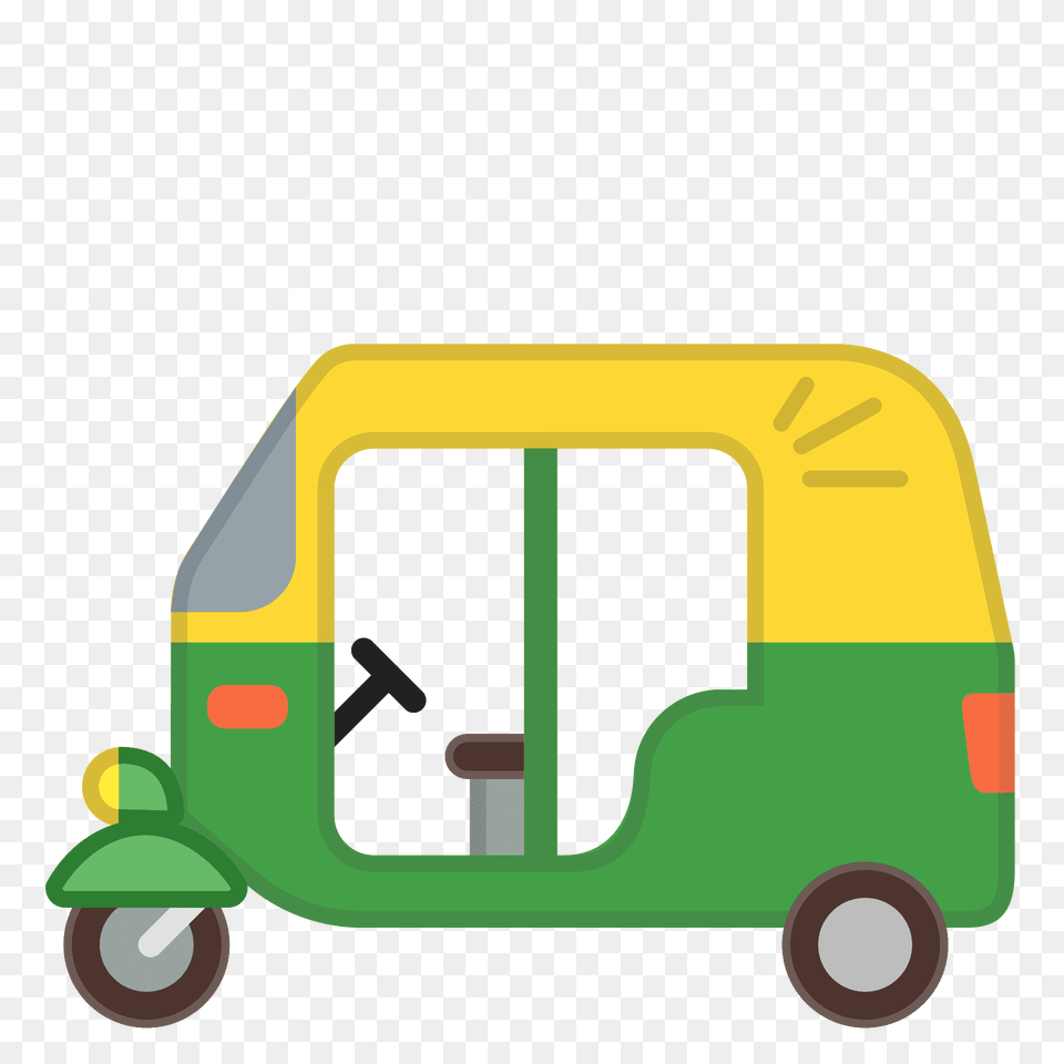 Auto Rickshaw Emoji Clipart, Transportation, Van, Vehicle, Bulldozer Free Png