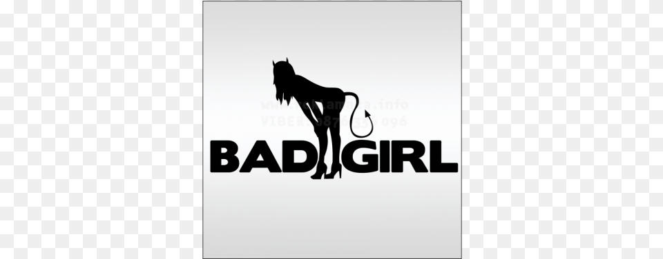 Auto Sticker Bad Girl, Silhouette, Stencil, Adult, Female Png Image