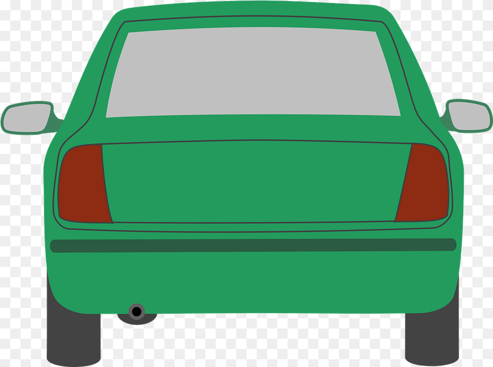 Auto The Back Of Car Pkw Image On Pixabay Car 2d Cartoon, Coupe, Sedan, Sports Car, Transportation Free Png Download