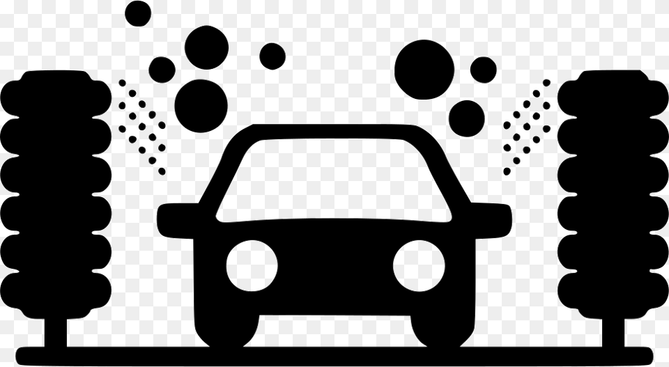 Auto Wash Automatic Car Wash Icon, Stencil Free Png Download