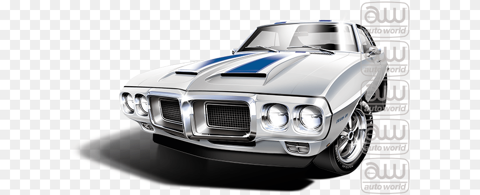 Auto World 1 64 Vintage Muscle 1969 Pontiac Firebird, Car, Coupe, Sports Car, Transportation Png