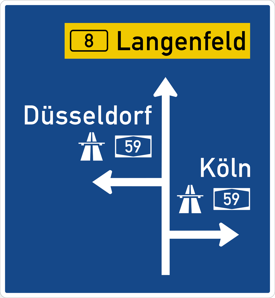 Autobahn Junction Entrance Sign Clipart, Symbol, Road Sign, Scoreboard Png