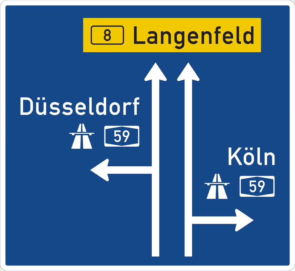 Autobahn Junction Entrance Sign Clipart, Symbol, Road Sign Free Transparent Png