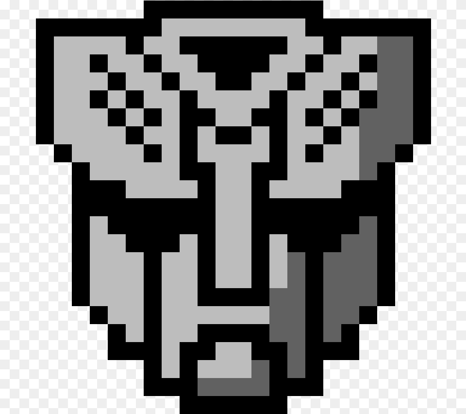 Autobots Pixel Art Logo Transformers, Scoreboard, Stencil Free Transparent Png
