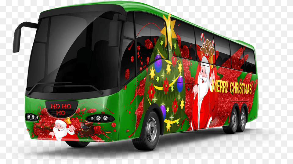 Autobuses Navidad, Bus, Transportation, Vehicle, Tour Bus Png Image