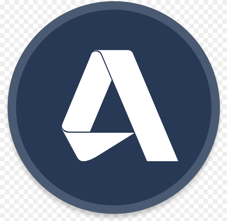 Autodesk 360 Icon Autocad Icon In Circle, Triangle, Symbol, Disk Png