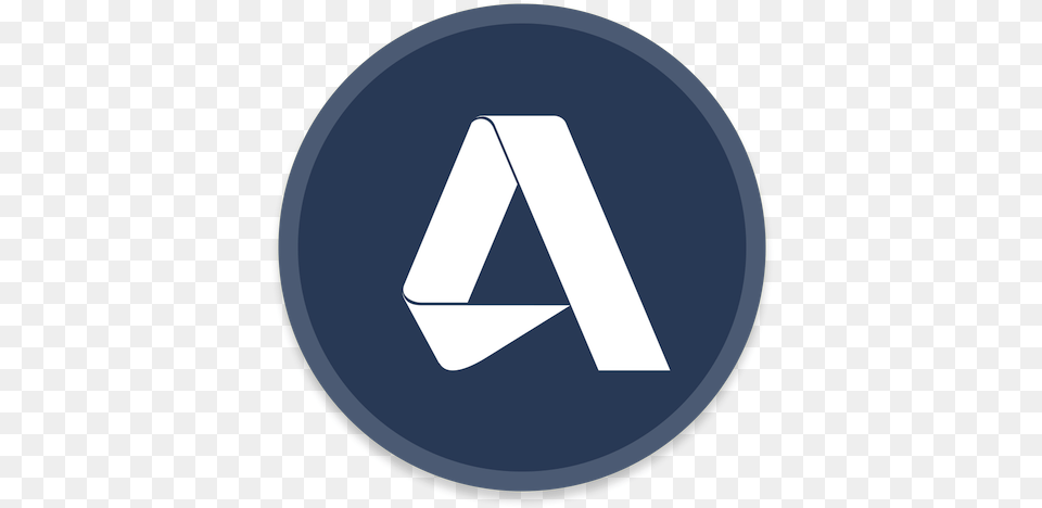 Autodesk 360 Icon Autocad Logo Circle, Triangle, Symbol, Disk, Sign Free Png