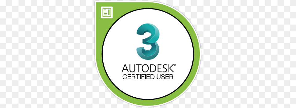 Autodesk 3ds Max Certified User Autodesk, Logo, Disk, Symbol, Text Free Png